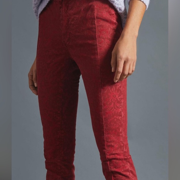 Anthropologie Pilcro Flocked High-Rise Leggings - Picture 2 of 9